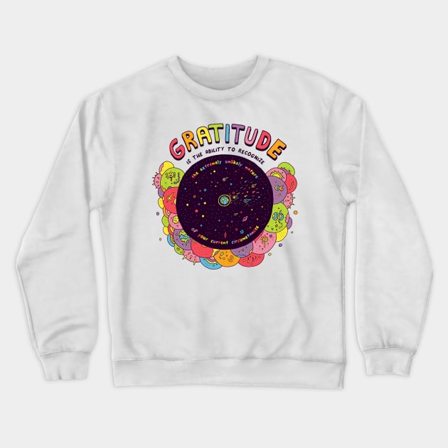 Gratitude Crewneck Sweatshirt by RaminNazer